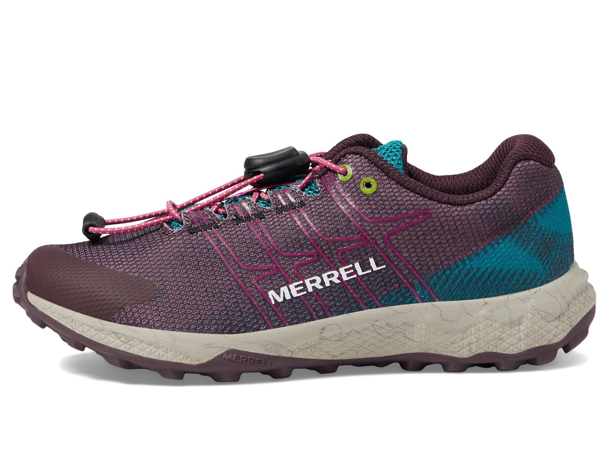 Merrell Moab Flight Low Alternative Closure Hiking Shoe, Burgundy, 2 Wide US Unisex Big_Kid