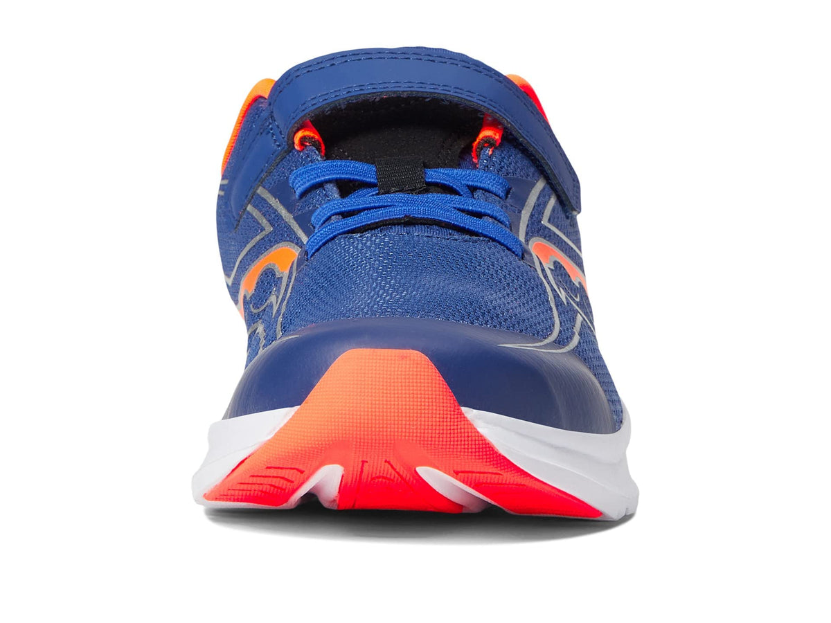 Saucony Kinvara 13 Alternative Closure Running Shoe, Saphire/RED, 11 US Unisex Big Kid