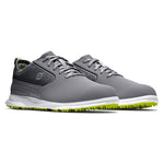 FootJoy Men's Superlites XP Golf Shoe, Grey/Lime, 11