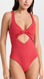 Beach Riot Women's Tyler One Piece, Merry Red, M