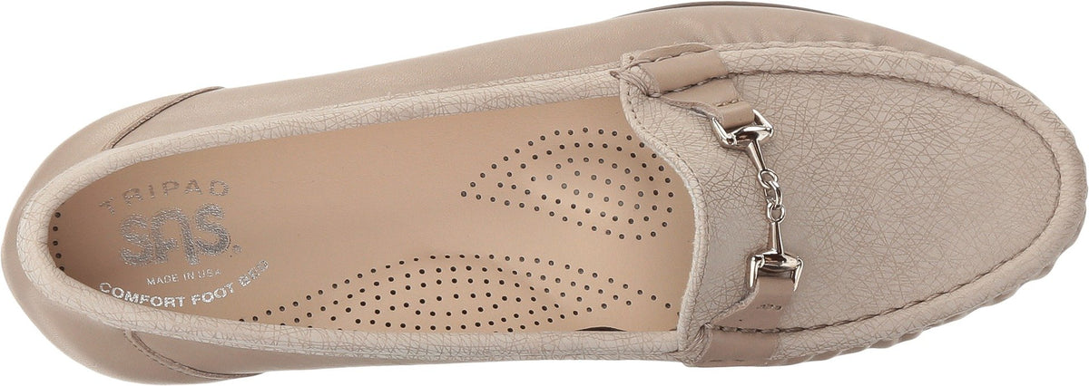 SAS Women's Metro Loafer, Taupe/Linen Web, 7.5