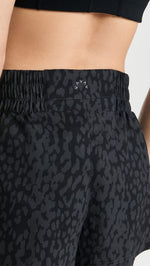 Varley Women's Kallin Running Shorts, Shadow Animal, Print, Black, XS