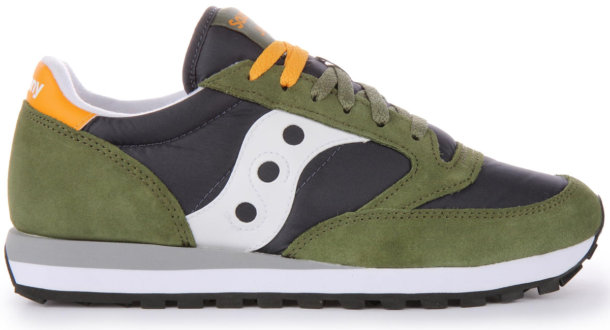 Saucony Men's Jazz Original Sneaker, Green/Navy, 8