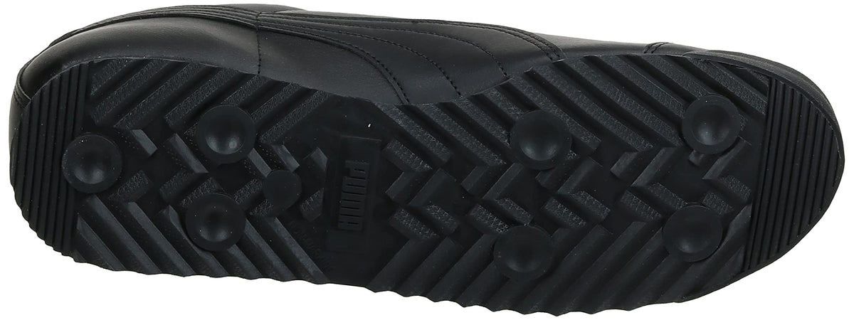 PUMA Mens Roma Sneaker, Basic black-black, 11