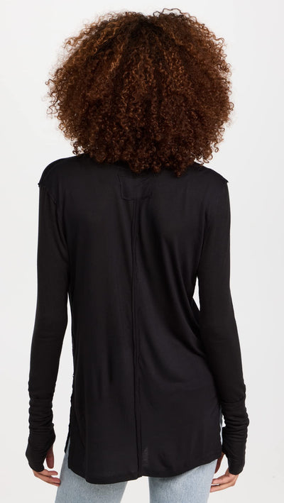 Free People Women's Fresh and Clean Top, Black, S