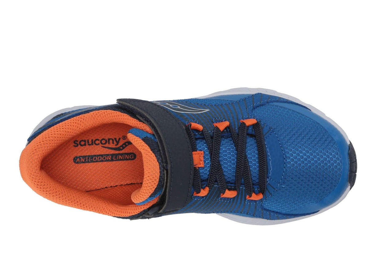 Saucony Boy's S-Velocer A/C (Little Kid/Big Kid) Blue/Orange 11.5 Little Kid M