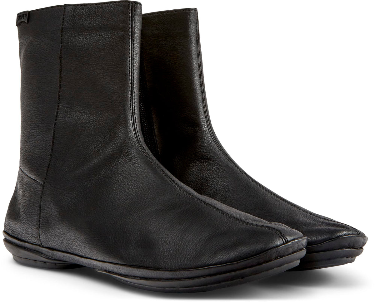 Camper Women's Zip Bootie Mid Calf Boot, Black 002, 9