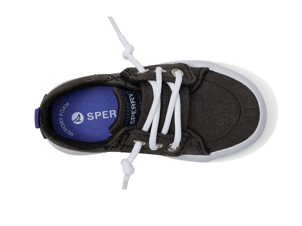 Sperry Kids Footwear Crest Vibe Jr Sneaker, Black, 10 US Unisex Little Kid