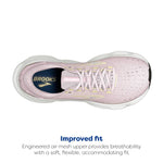 Brooks Women's Glycerin 20 Neutral Running Shoe - Pink/Yellow/White - 5 Medium