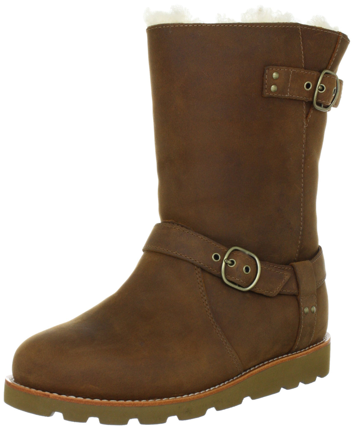UGG Australia Women's Noira Brownstone Leather Boot 8 M US