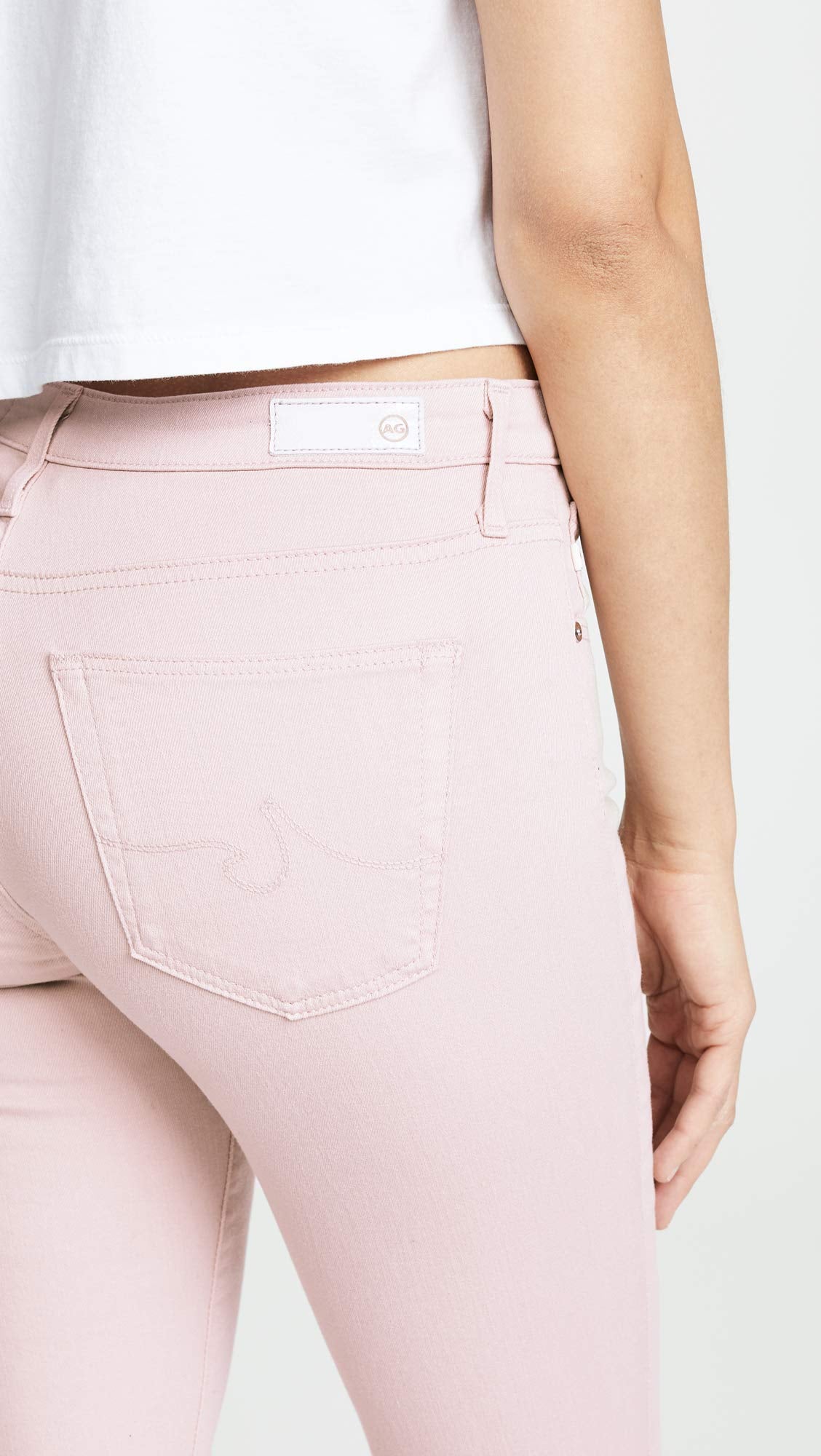 AG Adriano Goldschmied Women's Legging Super Skinny Fit Ankle Pant 30 Peaked Pink