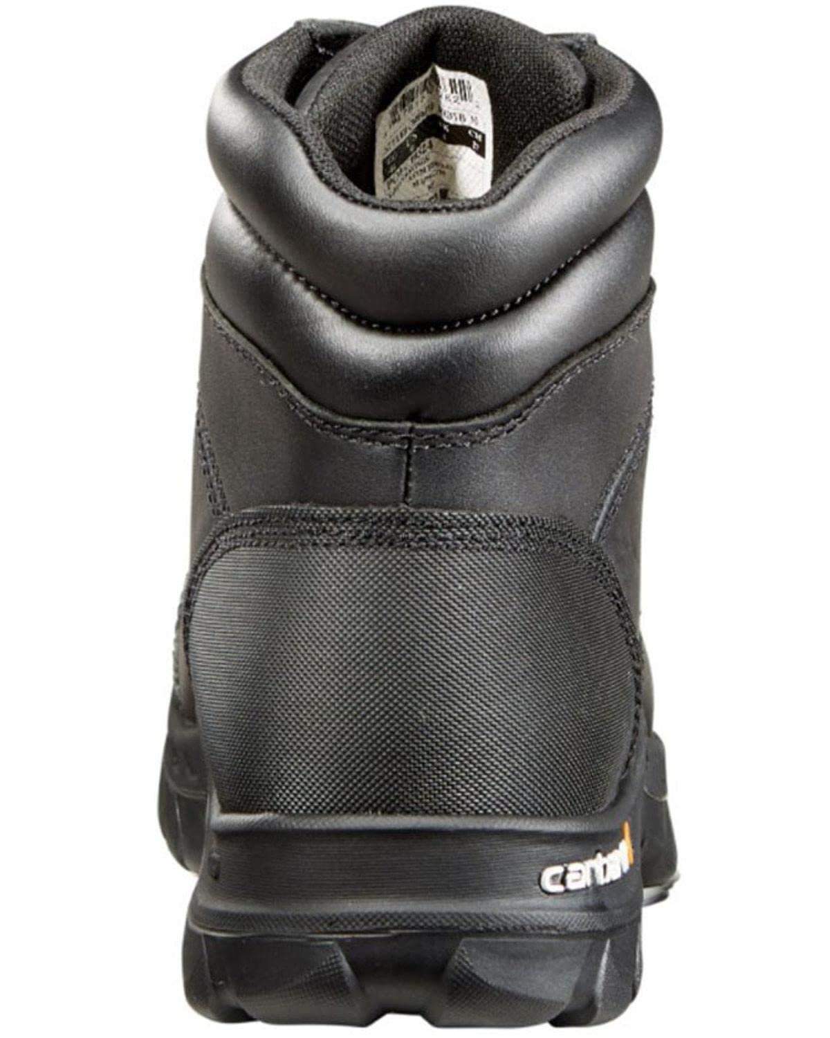 Carhartt Men's 6" Rugged Flex Waterproof Breathable Composite Toe Leather Work Boot CMF6371,Black Oil Tanned,9.5 W US