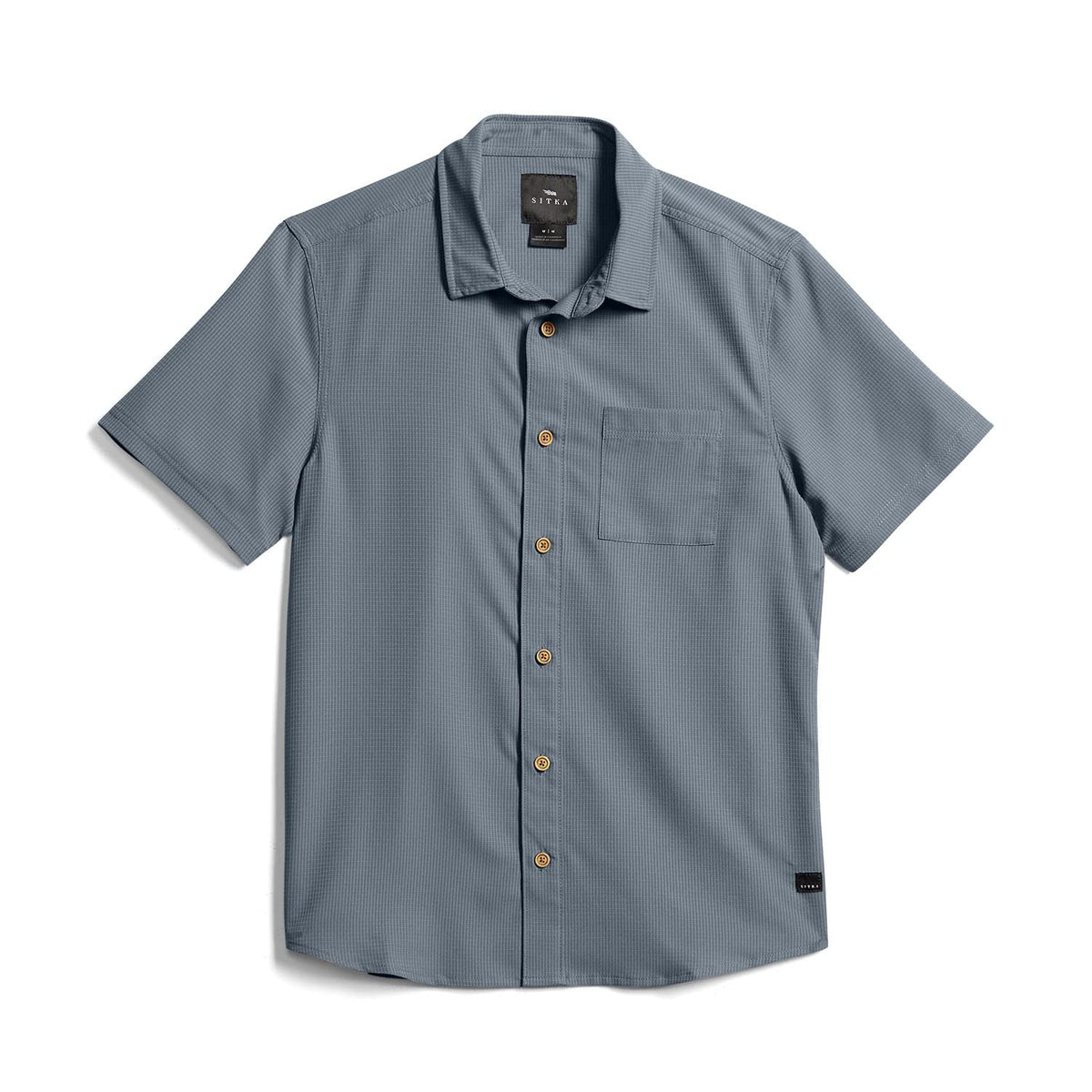 SITKA Gear Men's Mojave Short Sleeve Button Up Active Shirt - Thunder | XX-Large