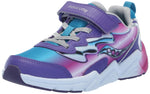 Saucony Flash Alternative Closure 3.0 Sneaker, Teal/Purple/Chrome, 13 US Unisex Little Kid