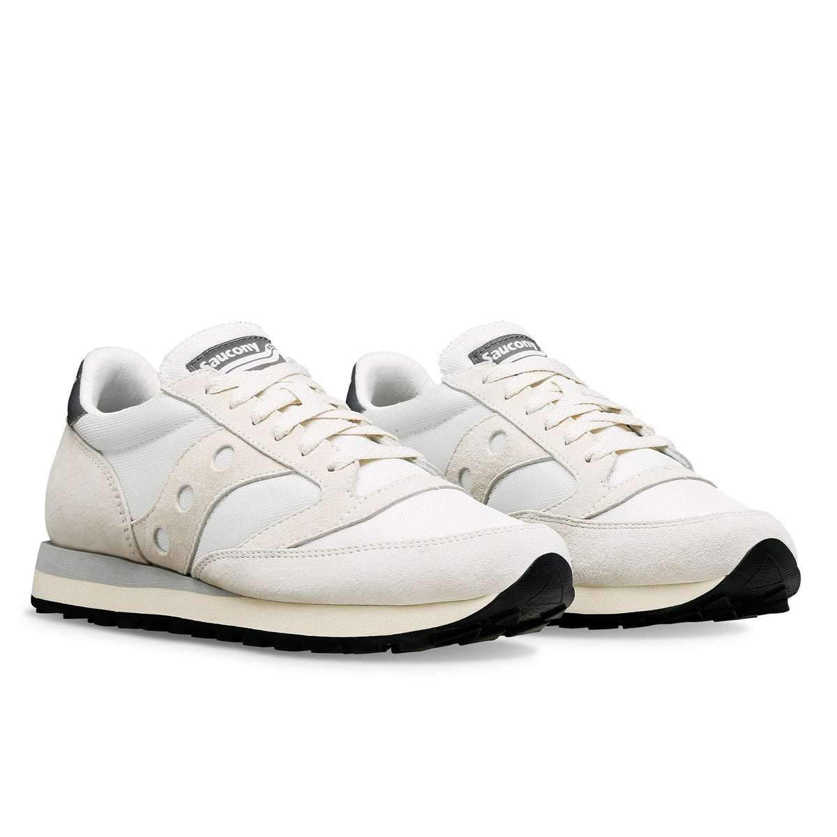 Saucony® Originals Jazz 81 Shoes for Men and Women – Wolverine Suede Upper – Cushioned Sockliner White/Gray Men's 9.5, Women's 11 Medium