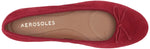 Aerosoles Women's Homerun Ballet Flat 10.5 Red Suede