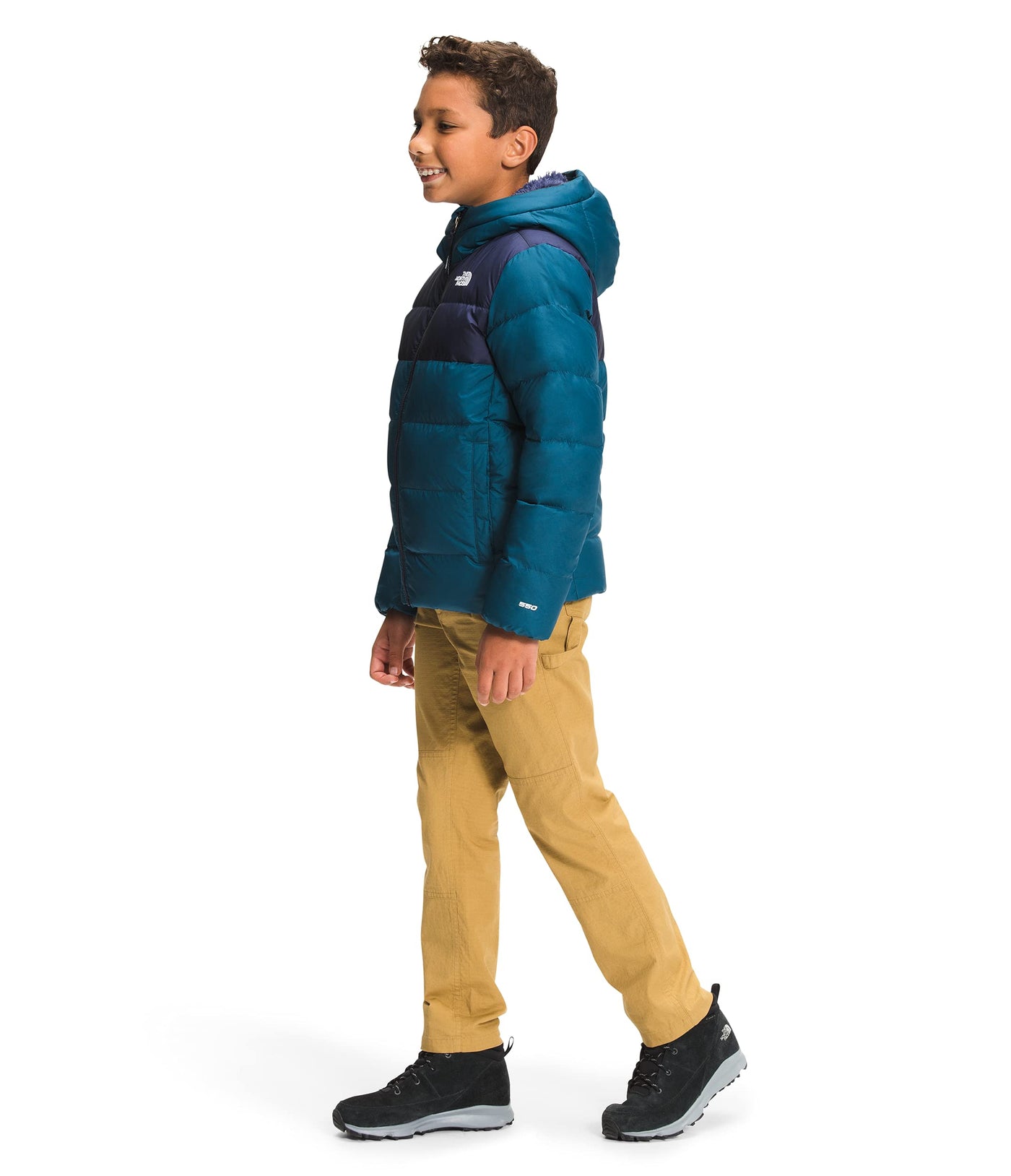 The North Face Youth Moondoggy Hoodie, Monterey Blue, XXS