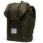 Herschel Retreat Backpack, Ivy Green/Chicory Coffee, Classic 19.5L
