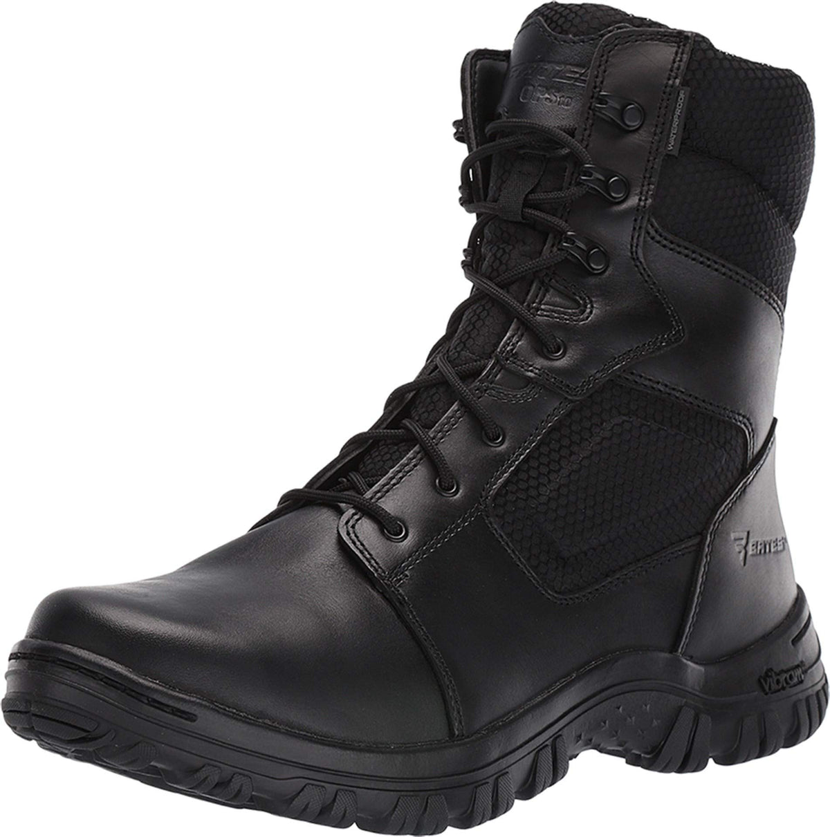 Bates Men's 8" Maneuver Hot Weather Side Zip Fire and Safety Boot, Black, 10.5