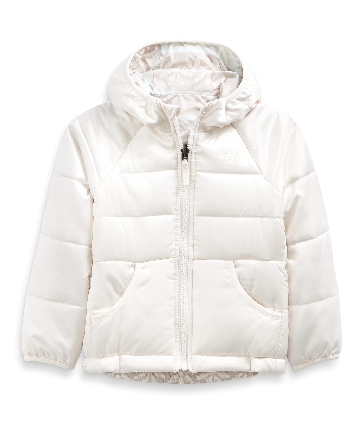 The North Face Toddler Reversible Perrito Jacket, Gardenia White/Metallic, 2T