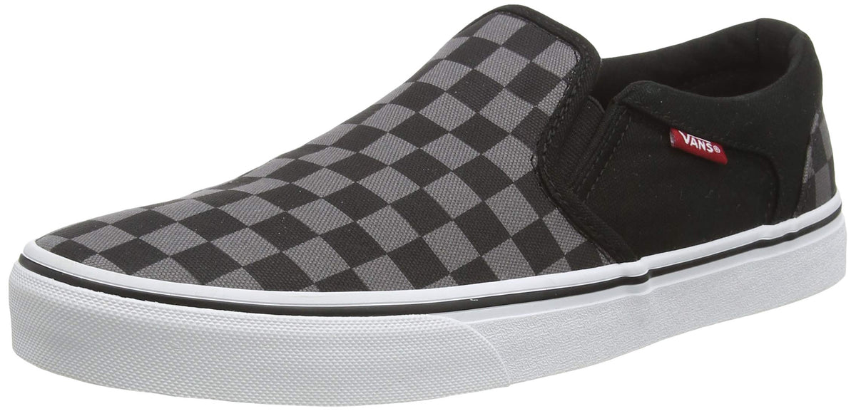 Vans' Men's Asher Slip On Sneaker Blk/Pwtr 9 Medium US
