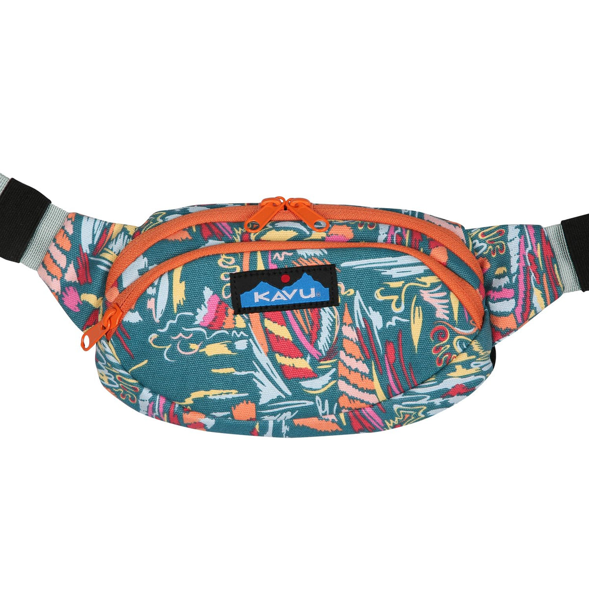 KAVU Canvas Spectator Belt Bag Hip Fanny Pack - Sail Dreams