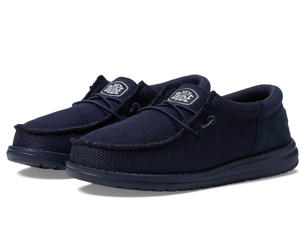 Hey Dude Boy's Wally Funk Mono Slip-On Casual Shoes (Little Kid/Big Kid) Navy 2 Little Kid M