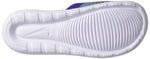 NIKE Women's Casual Slippers 9.5 White Habanero Red Black Electro Purple