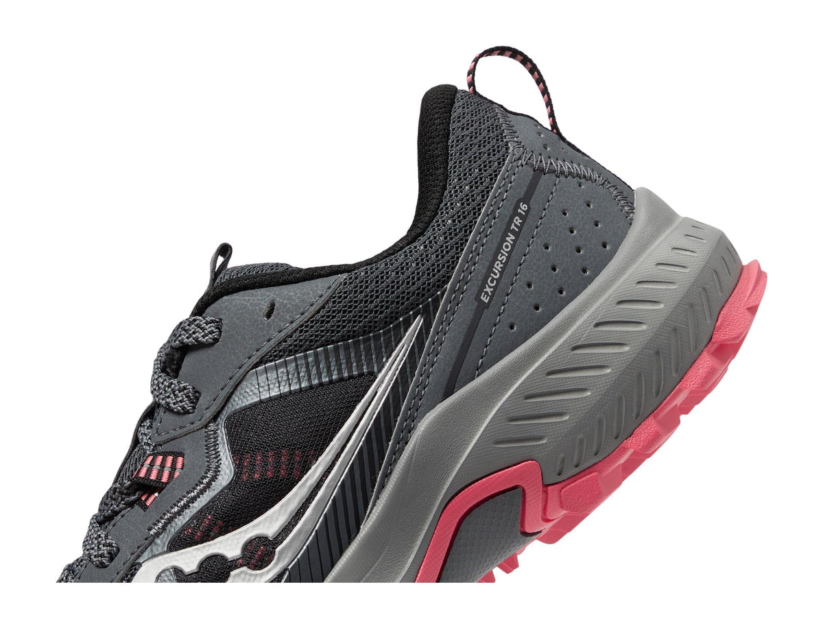 Saucony Women's Excursion TR16 Sneaker, Grey/Coral, 7.5 Wide