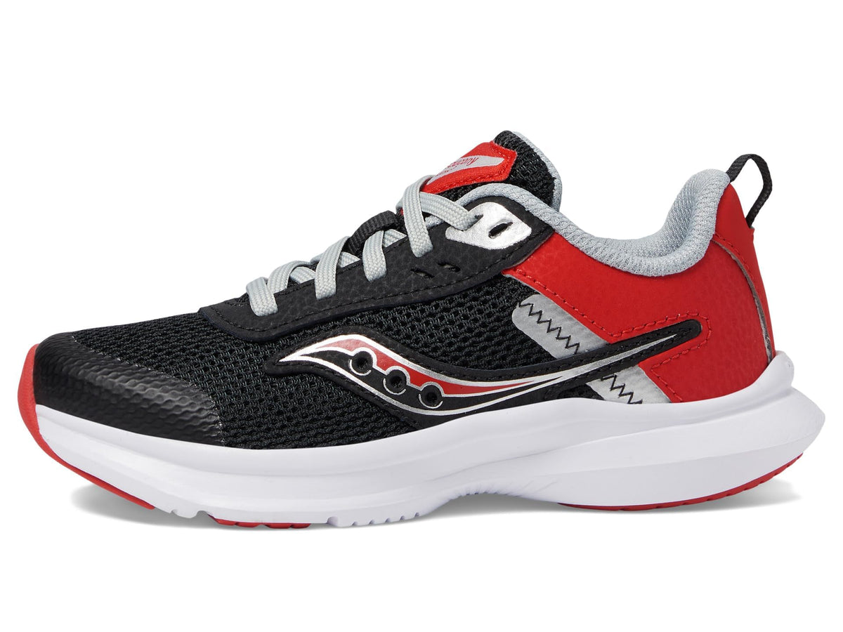 Saucony Axon 3 Sneaker, Infrared/Black, 6 US Unisex Big Kid