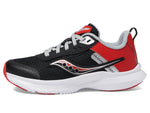 Saucony Axon 3 Sneaker, Infrared/Black, 6 US Unisex Big Kid