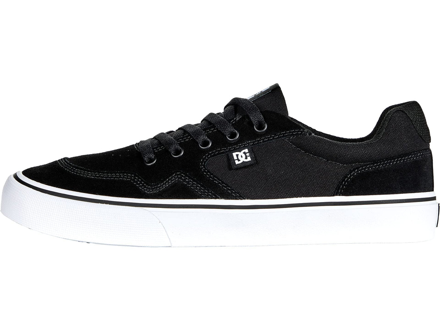 DC Mens Rowlan Casual Low Top Skate Shoes Sneakers Black/White 11 D - Medium