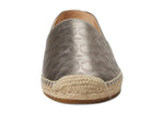 Coach Carley Metallic Leather Espadrille Platinum Champagne 9 B (M)