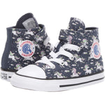Converse Girl's Chuck Taylor All Star Unicorn Print Velcro High Top Sneaker 5 Toddler Navy/Black/White