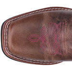 Dan Post Majesty (Toddler/Little Kid) Western Boot, Brown/Purple, 2 US Unisex