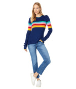 Obermeyer Donna Crew Neck Sweater Small Navy