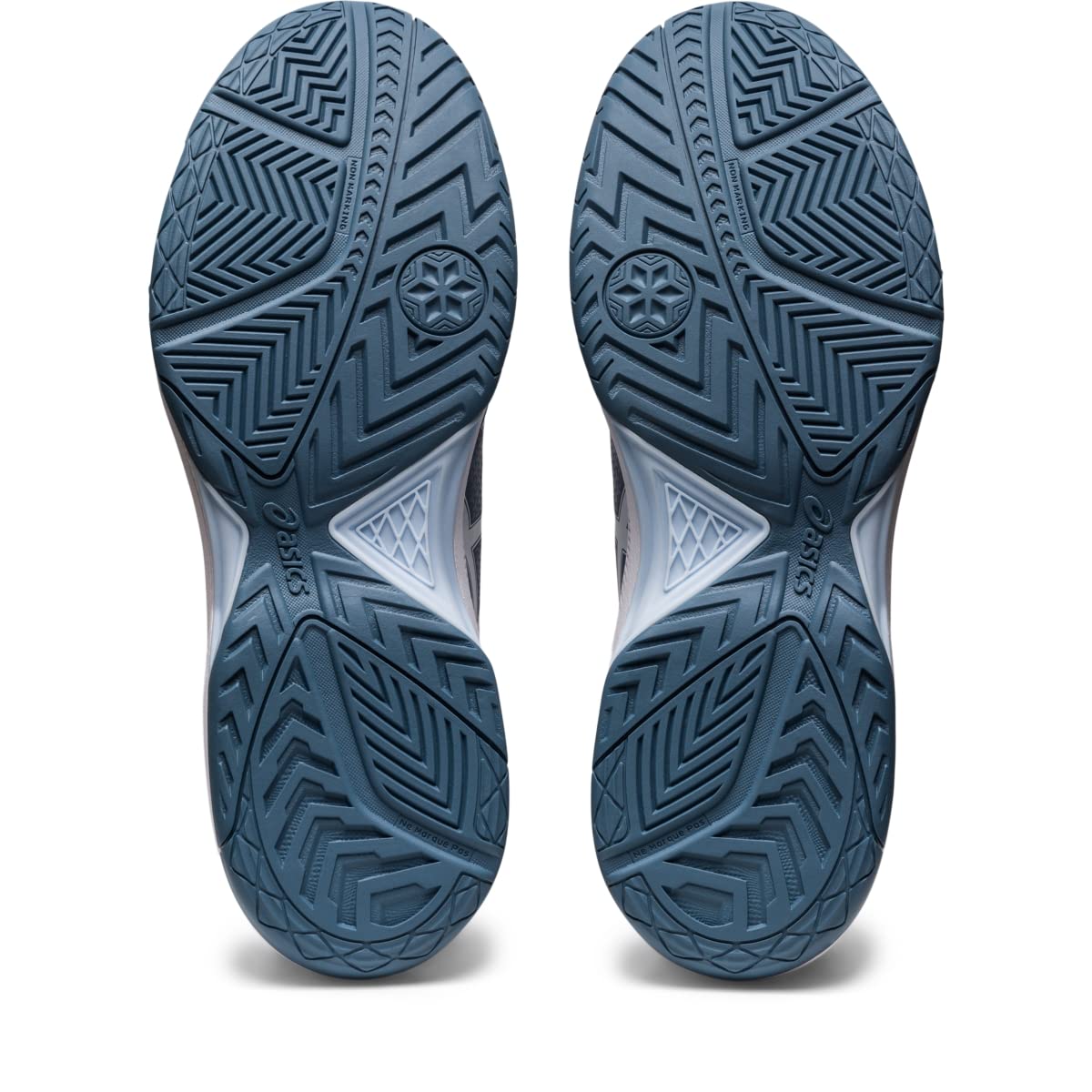 ASICS Men's Gel-Dedicate 7 Tennis Shoes, 6, Steel Blue/White