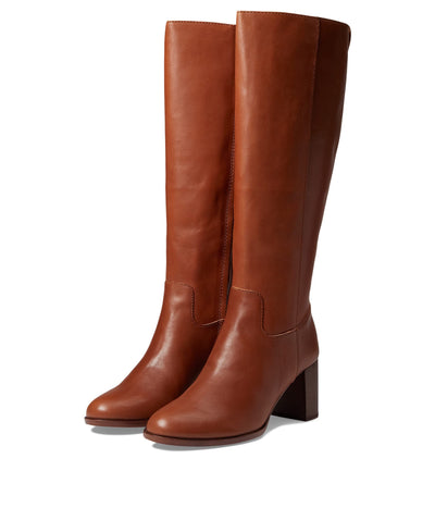 Madewell Pomelo Tall Boot-Extended Sizing for Women - Zippered Side Closure with Round Toe Silhouette, and Chic Boots Dried Maple 9 M