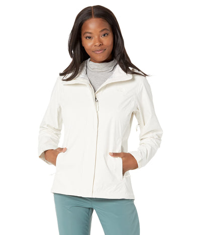 THE NORTH FACE Women’s Venture 2 Waterproof Hooded Rain Jacket (Standard and Plus Size), Gardenia White 1, 3X-Large