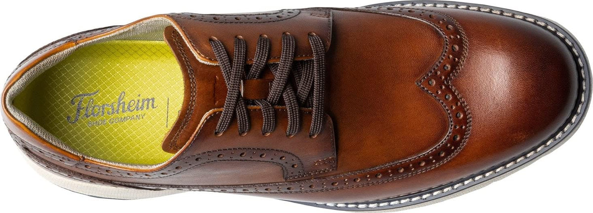 Florsheim Frenzi Wingtip Oxford Mens Oxford 12 DM US CognacWhite