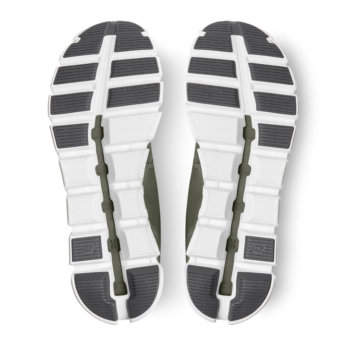 On Men's Cloud 5 Sneakers, Olive/White, 14 Medium US