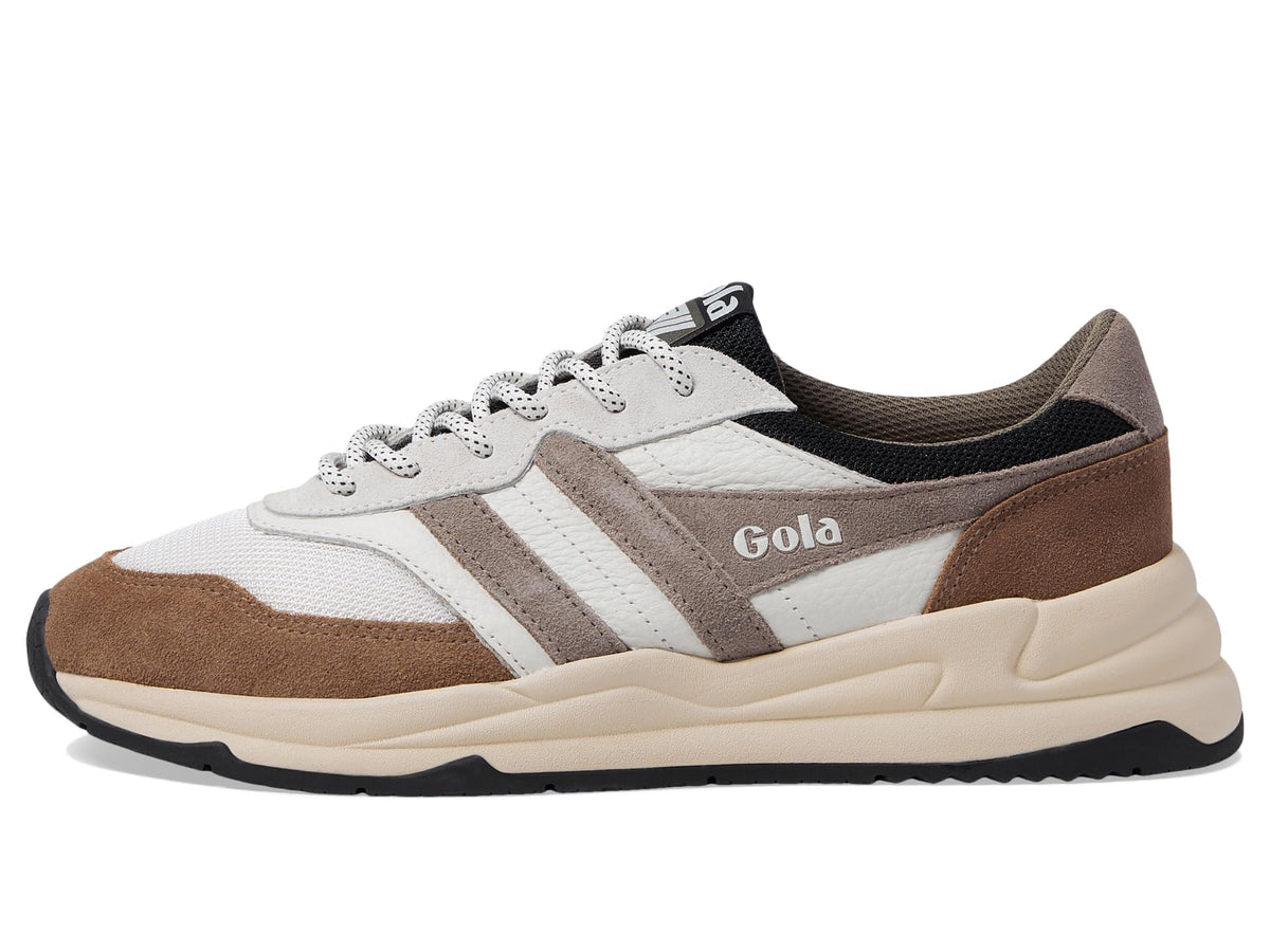 Gola Men's Titan Sneaker, Off-White/Otter/Rhino, 10.5