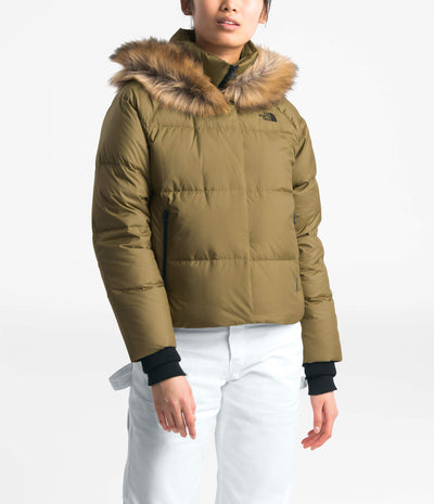 THE NORTH FACE Deallo Down Crop Jacket British Khaki XL