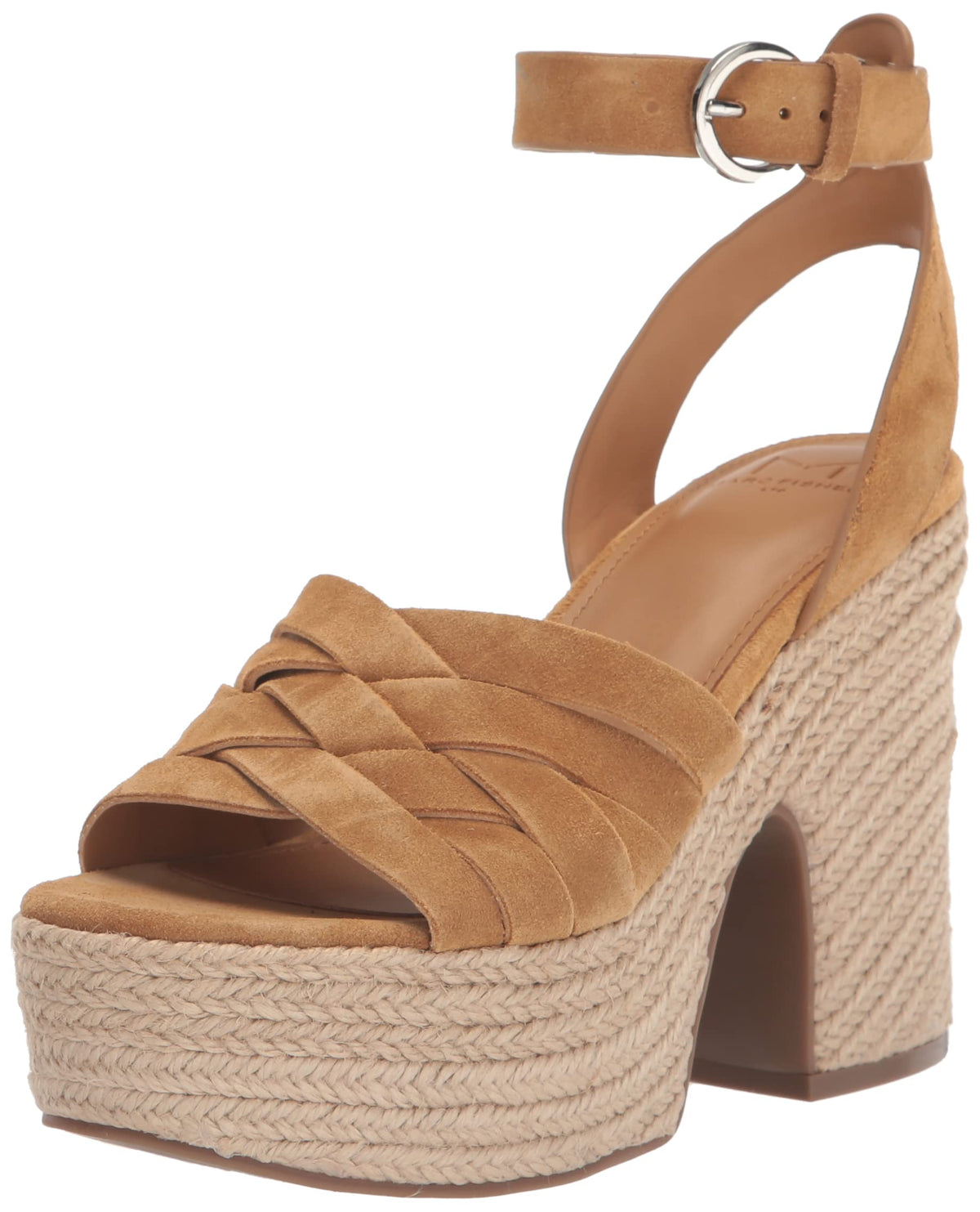 Marc Fisher LTD Women's OATEN Wedge Sandal, Medium Natural 101, 7
