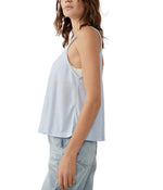 Free People Dani Tank Top for Women - Thin Shoulder Straps with Sleeveless Construction, and Lightweight Slouchy Fit Tank Twinkiling Perry MD (Women's 8-10) One Size