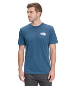 THE NORTH FACE Men's Short Sleeve Box NSE Tee, Monterey Blue/Hero Blue, Large