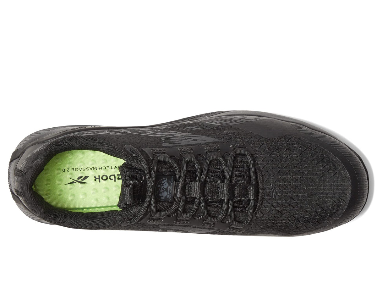 Reebok® Work Nanoflex TR Work EH Comp Toe Shoes for Men – TPU Heel Upper – Bootbed™ Footbed 10.5 Black