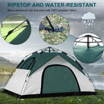 anngrowy 2 Person Pop Up Camping Tent, Waterproof, Windproof, Lightweight, Portable, 82.55947in