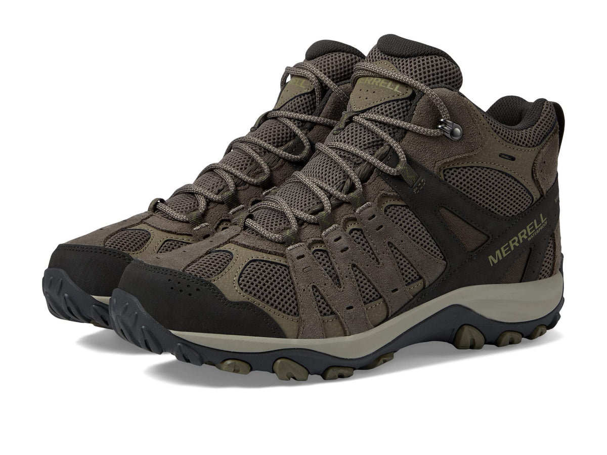 Merrell Accentor 3 Mid Wp - Shoes for Men - Leather and Textile Upper - Round Toe - High-top Design Boulder 15 M