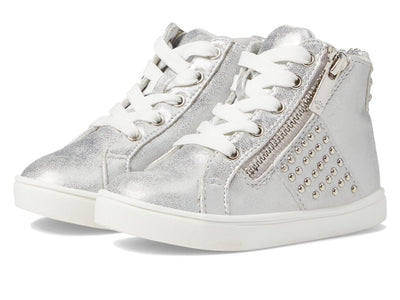 NINA Girl's Ivette (Toddler/Little Kid/Big Kid) Silver Distressed Metallic 4 Big Kid M